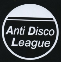 Nášivka ANTIDISCO černá
