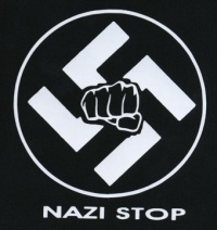 Nášivka NAZI STOP pěst