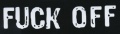 Nášivka FUCK OFF bw