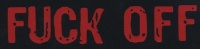 Nášivka FUCK OFF red