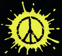 Nášivka PEACE yellow