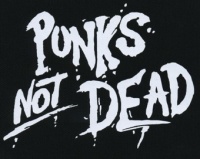 Nášivka PUNK´S NOT DEAD clas bw