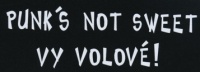 Nášivka PUNK´S NOT SWEET vy volové