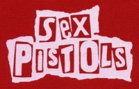 Nášivka SEX PISTOLS under red