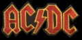 Nášivka AC/DC yellow red vyšívaná zažehlovací
