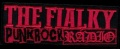 Nášivka THE FIALKY punk rock rádio red vyšívaná zažehlovací
