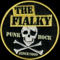 Nášivka THE FIALKY skull yellow vyšívaná zažehlovací